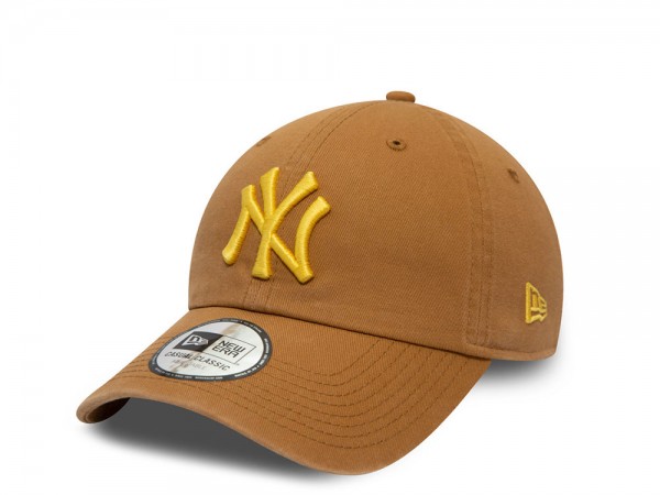 New Era New York Yankees Brown Casual Classic Strapback Cap