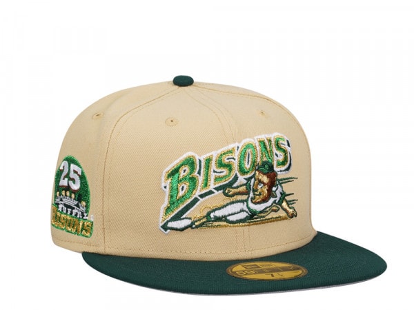 New Era Buffalo Bisons 25th Anniversary Vegas Heavy Metallic Two Tone Edition 59Fifty Fitted Cap