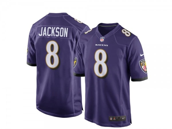 Nike Baltimore Ravens Lamar Jackson Home Game NFL Jersey