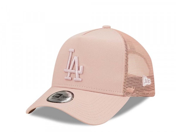 New Era Los Angeles Dodgers Pink A Frame Trucker Snapback Cap