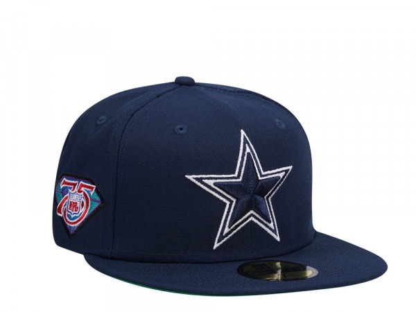 New Era Dallas Cowboys 75th Anniversary Ocean Blue Edition 59Fifty Fitted Cap